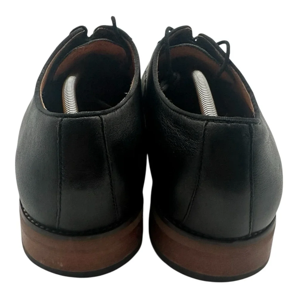 Florsheim Blaze Oxford Dress Shoes Men Sz 12 D Black Leather 14198-001 Plain Toe